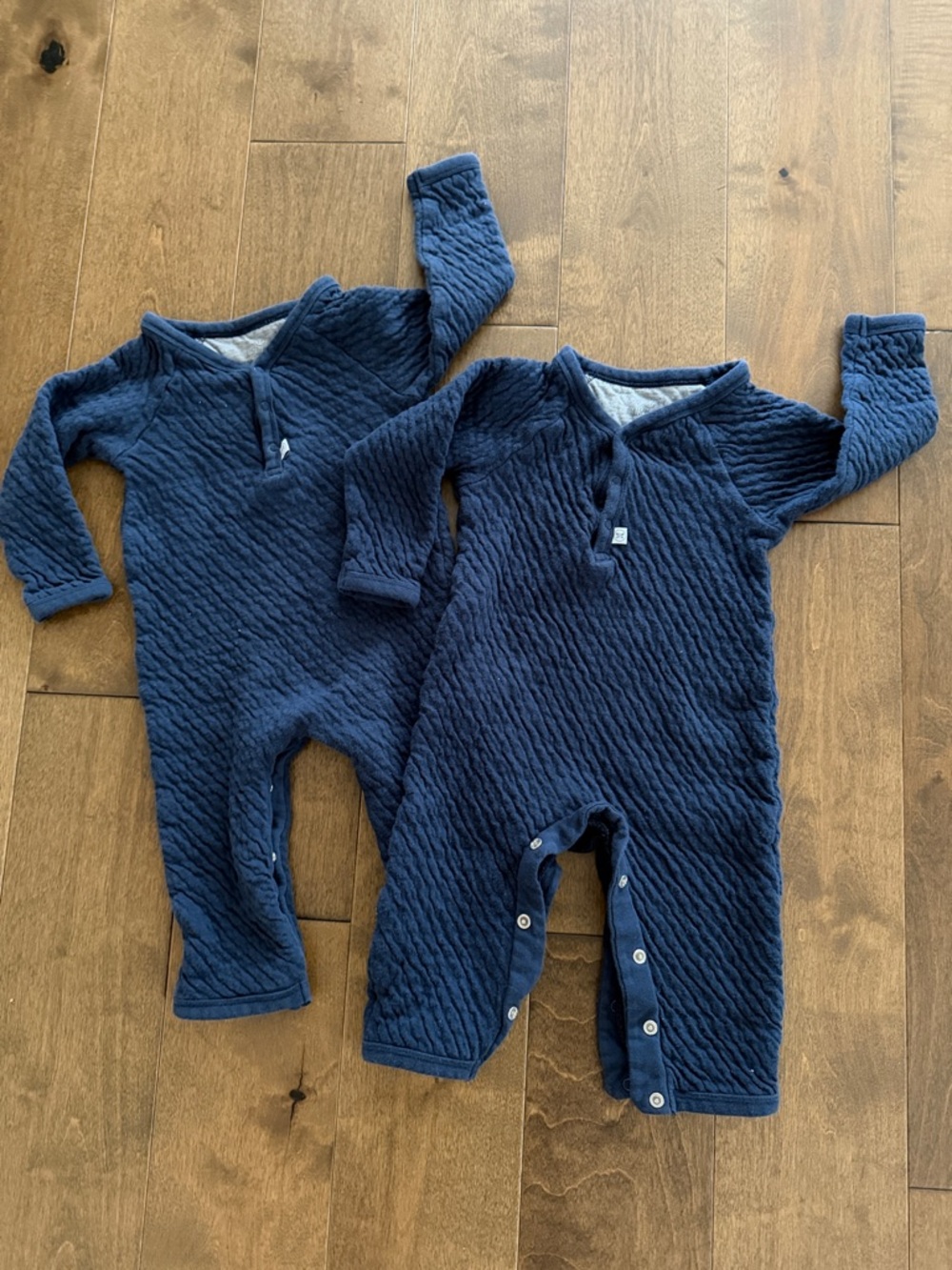 HONESTBABY one piece button snap coverall